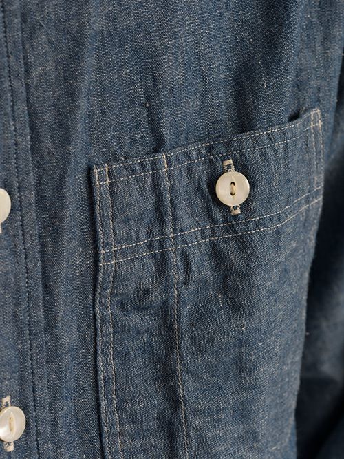 KENNETH FIELD ケネスフィールド ワークシャツ AUTHENTIC Ⅱ BLUE