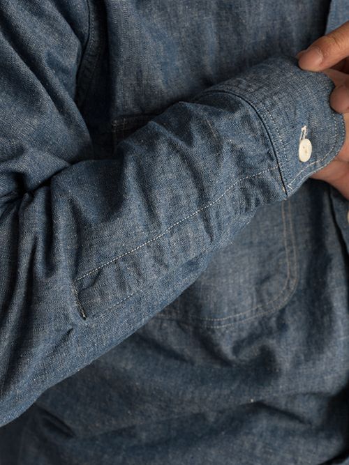 KENNETH FIELD ケネスフィールド ワークシャツ AUTHENTIC Ⅱ BLUE