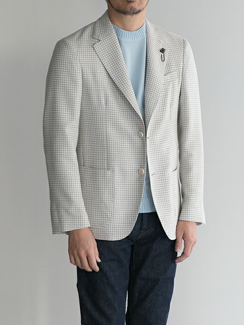 CIRCOLO 1901 チルコロ 1901 グレンチェック柄ジャケット NAVY.C