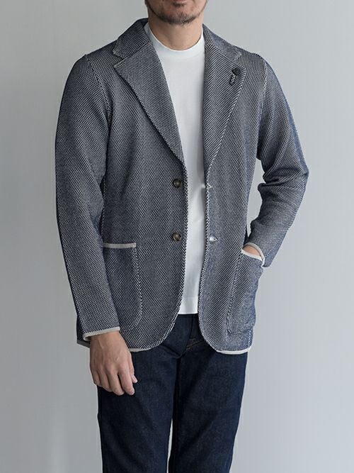 LARDINI ラルディーニ カシミヤニットジャケット WHITE | ITAL STYLE WEAR