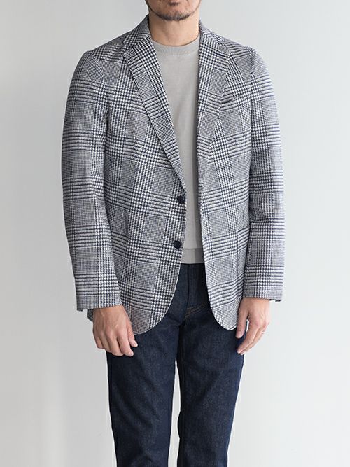 CIRCOLO 1901 チルコロ 1901 グレンチェック柄ジャケット NAVY.C