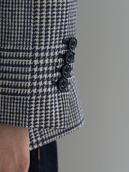 CIRCOLO 1901 チルコロ 1901 グレンチェック柄ジャケット NAVY.C