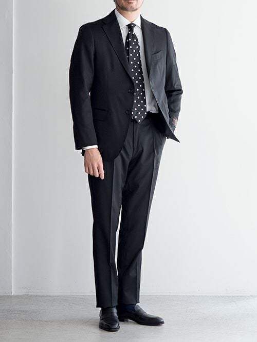 美品 Artigianaleアルティジャナーレ スーツ　CANONICO Artigianaleアルティジャナーレ スーツ CANONICO BLACK | ITAL STYLE WEAR