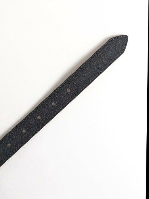 メゾンボワネ  Maison Boinet ネイビー ベルト MAISON BOINETメゾンボワネ レザーベルト NAVY | ITAL STYLE WEAR