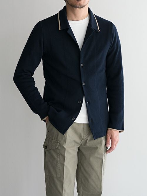 LARDINI ニットシャツ KN1707 ブラック イタリア製 L OUTLET】 在庫一掃 40%OFF【SALE】LARDINI ラルディーニ ニットシャツ