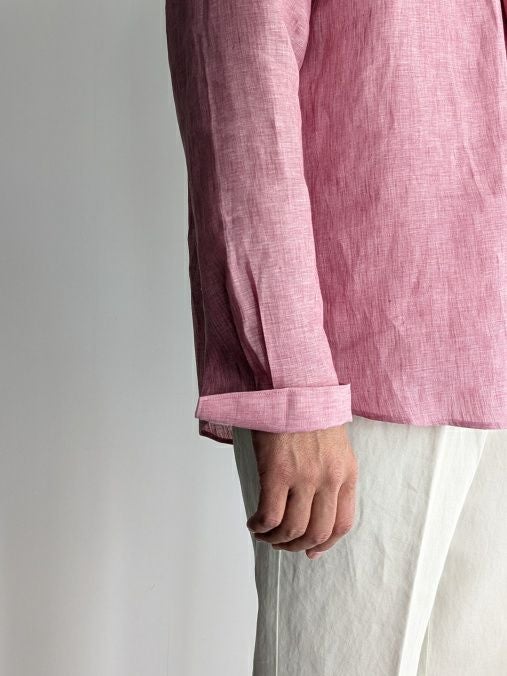 COLONY CLOTHING メンズ　リネンシャツ Lサイズ COLONY CLOTHINGコロニークロージング スキッパーリネンシャツ 【全3色