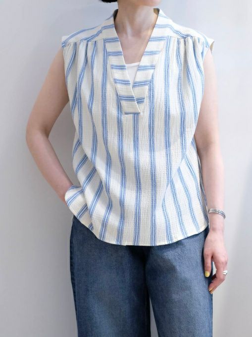 TICCAティッカ Vネックニットベスト OFFWHITE | ITAL STYLE WEAR