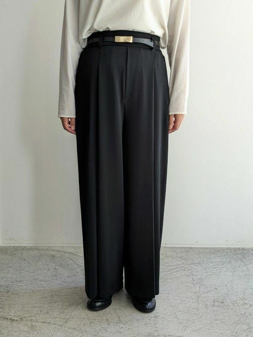 DONEEYUドニーユ ベルト付きワイドタックパンツ【全3色】 | ITAL STYLE