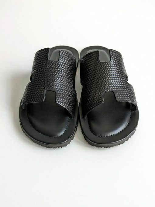 The Sandals Factoryサンダルファクトリー レザーサンダル BLACK