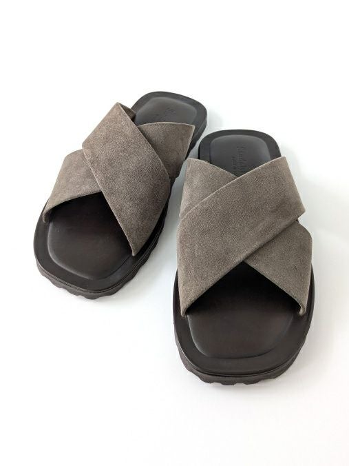 The Sandals Factoryサンダルファクトリー レザーサンダル BLACK