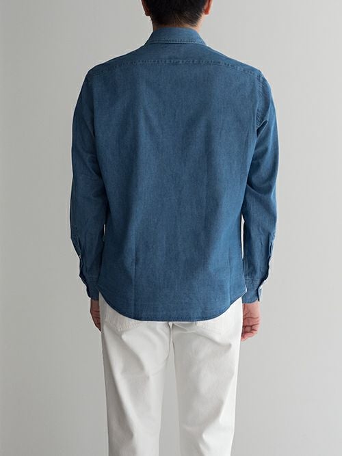 Giannetto ジャンネット デニムシャツ BLUE | ITAL STYLE WEAR Giannetto ジャンネット デニムシャツ BLUE | ITAL STYLE WEAR