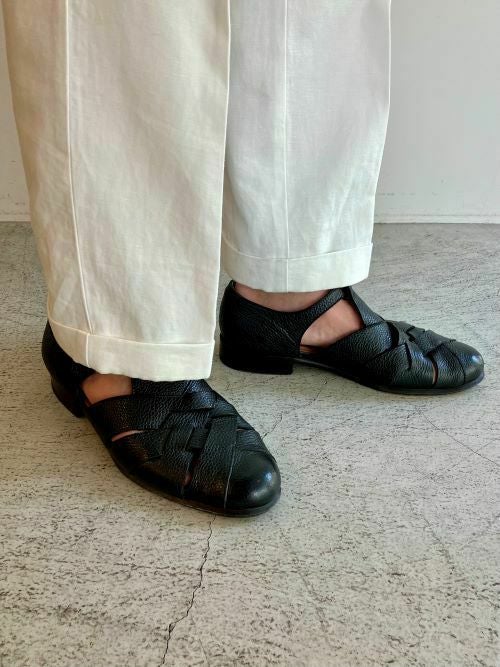 polpetta ポルペッタ グルカサンダル AMALFI-B BLACK | ITAL STYLE WEAR