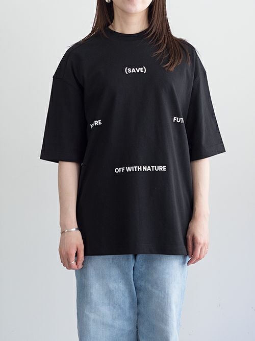 OFF WITH NATURE オフ ウィズ ネイチャー Tシャツ BLACK | ITAL STYLE WEAR