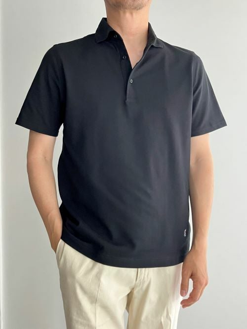 ギローバー 鹿の子 ポロシャツ XL ダークネイビー イタリア製 半袖 GUY ROVER ギローバー 鹿の子ポロシャツ【全4色】 | ITAL STYLE WEAR