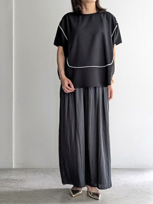 TICCAティッカ フラワーエンブロイダリーパンツ BLACK | ITAL STYLE WEAR