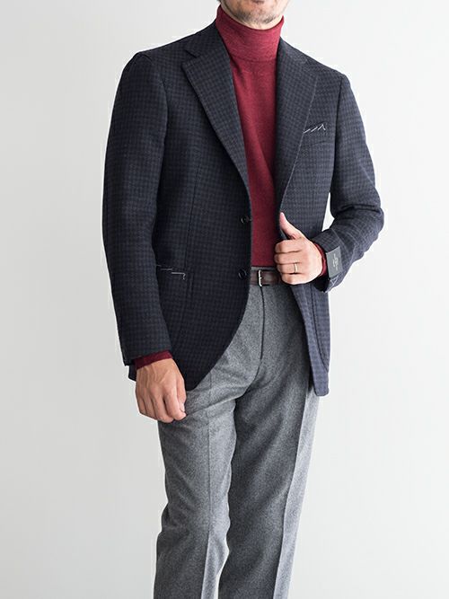 TITO ALLEGRETTO ティトアレグレット ハウンドトゥース柄シングル