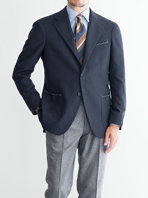 TITO ALLEGRETTO⭐️44春夏ジャケット⭐️コットンシルク　ネイビー3B TITO ALLEGRETTO ティトアレグレット シングルジャケット NAVY | ITAL