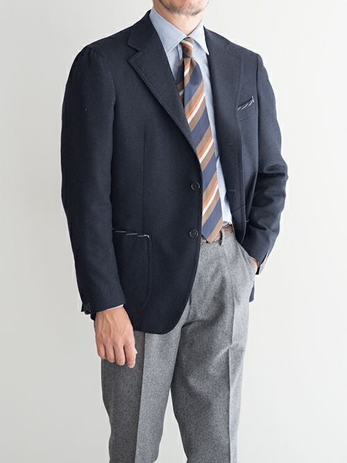 TITO ALLEGRETTO ティトアレグレット シングルジャケット NAVY | ITAL