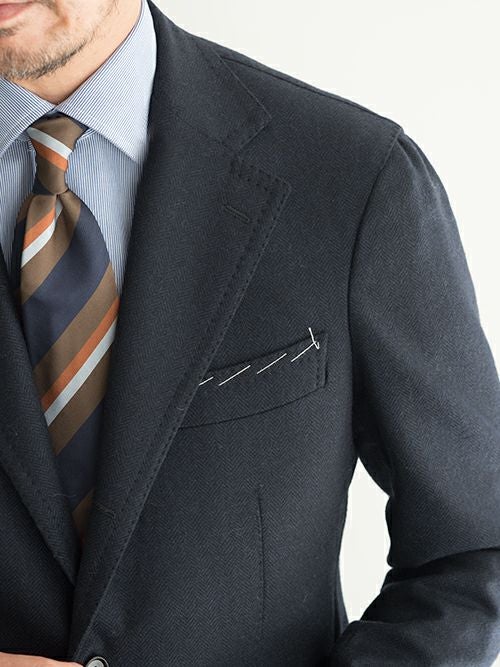 TITO ALLEGRETTO ティトアレグレット シングルジャケット NAVY | ITAL