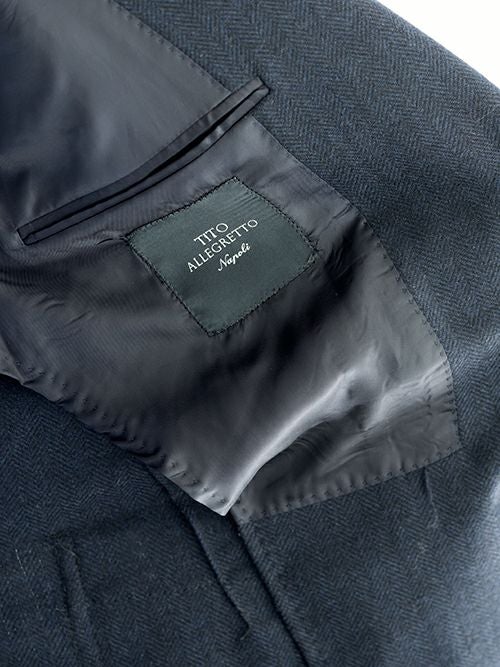 TITO ALLEGRETTO ティトアレグレット シングルジャケット NAVY | ITAL