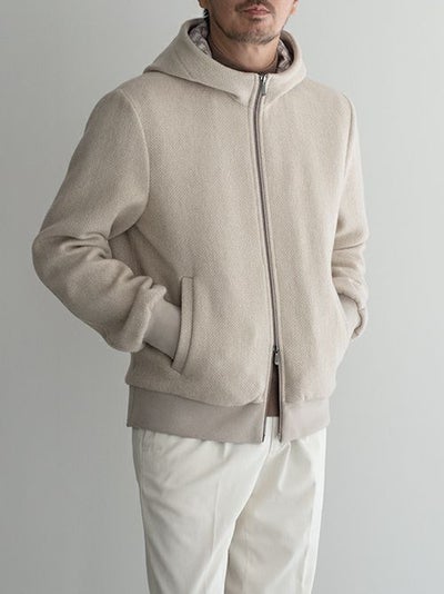 Drumohrドルモア ニットブルゾン BEIGE | ITAL STYLE WEAR