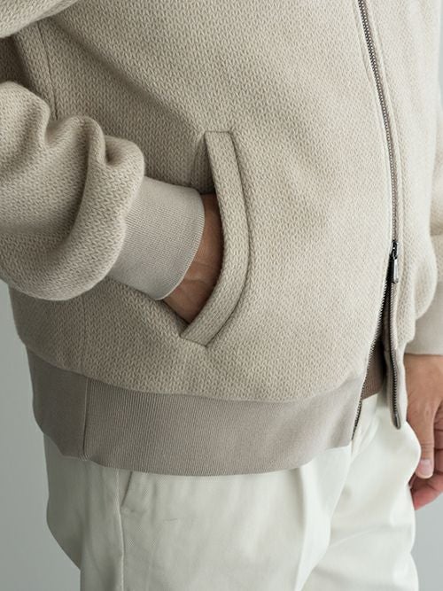Drumohrドルモア ニットブルゾン BEIGE | ITAL STYLE WEAR