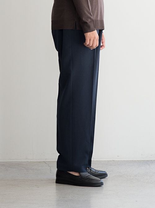 CELLAR DOOR セラードア シャーリングイージーパンツ CIAK BL NAVY