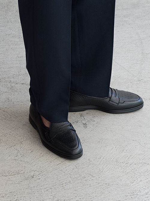 CELLAR DOOR セラードア シャーリングイージーパンツ CIAK BL NAVY