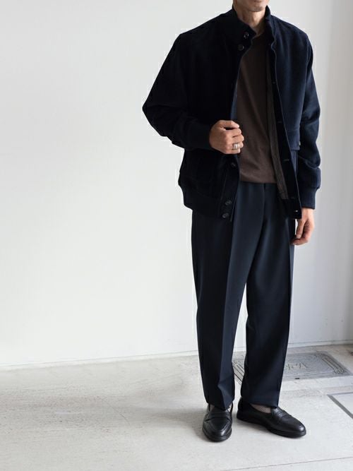CELLAR DOOR セラードア シャーリングイージーパンツ CIAK BL NAVY