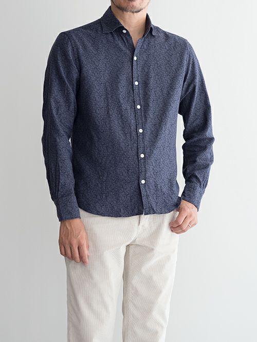Giannetto ジャンネット デニムシャツ vinci fit BLUE | ITAL STYLE WEAR