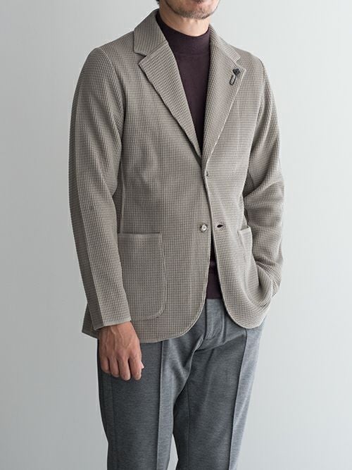 LARDINI ラルディーニ ワッフル編みニットジャケット 【全2色】 | ITAL