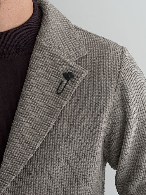 LARDINI ラルディーニ ワッフル編みニットジャケット 【全2色】 | ITAL