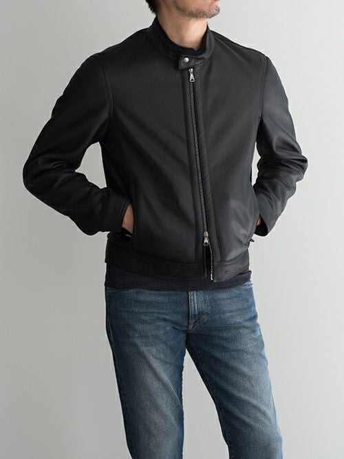 EMMETIエンメティ ムートンシングルライダース JURI MOUTON BLACK EMMETIエンメティ ムートンシングルライダース JURI MOUTON BLACK
