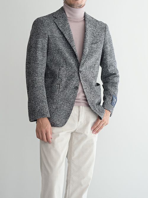 CIRCOLO 1901 チルコロ 1901 ストライプ柄 ダブルジャケット NAVY.S
