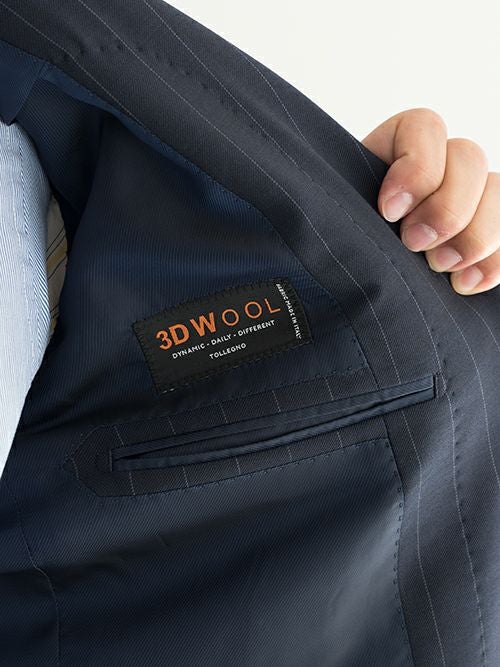Artigianaleアルティジャナーレ 段返り三つ釦スーツTOLLEGNO 3DWOOL