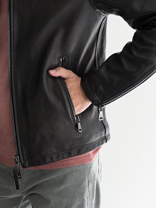 garrett　ギャレット　ニベレザー　シングルライダース Garrett(ギャレット)シングルレザーライダース……着てみました! | MEN'S