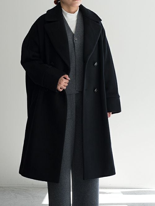 極美品 【TICCA】ティッカ　Aライン コート クリーニング済み 中古・古着通販】ticca (ティッカ) ステンカラーコート ブラック
