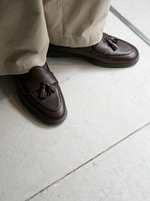 週末値下げ BARBANERA バルバネーラ タッセルローファー UK7 Rivoltaリヴォルタ タッセルローファー NAVY | ITAL STYLE WEAR