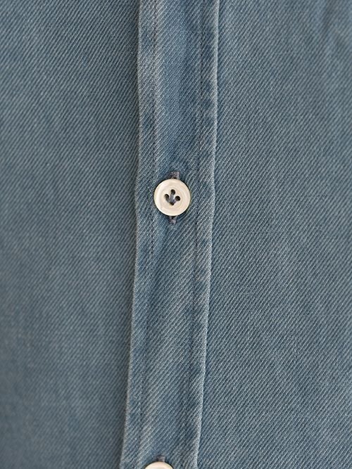 Giannetto ジャンネット デニムシャツ vinci fit BLUE | ITAL STYLE WEAR