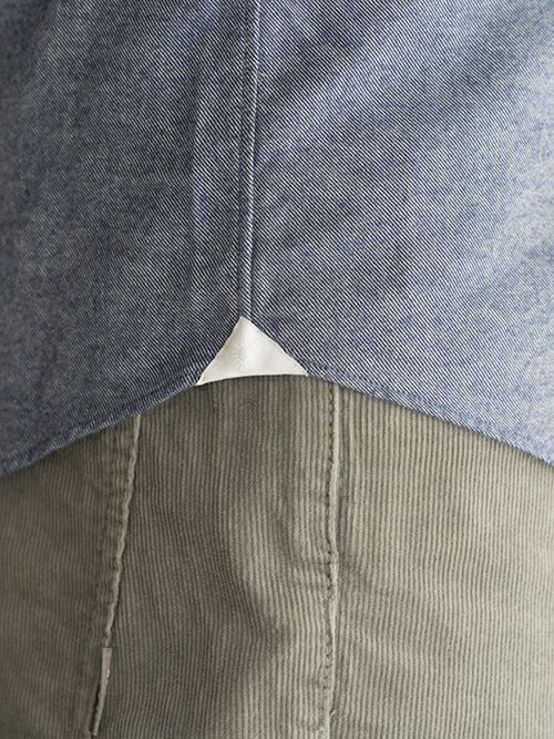 Giannetto ジャンネット フランネルシャツ vinci fit BLUE | ITAL