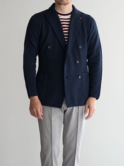 LARDINI ラルディーニ チェスターコート 48 カシミヤ100% ネイビー 