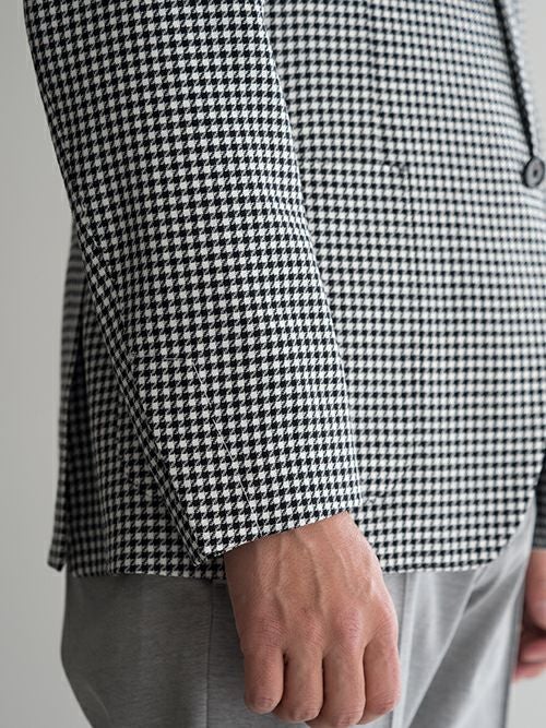LARDINI ラルディーニ チェック柄2Bジャケット BLACK＆WHITE | ITAL