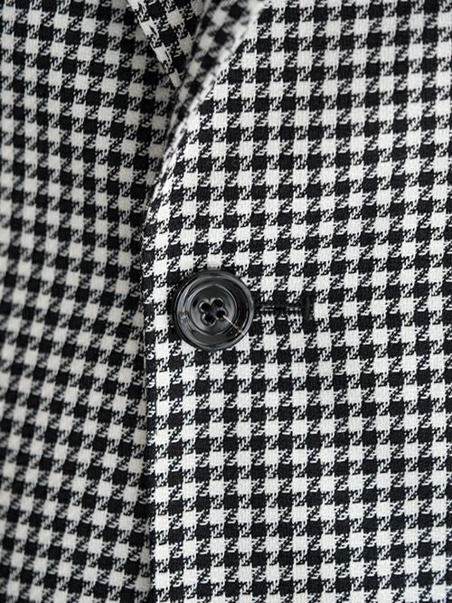 LARDINI ラルディーニ チェック柄2Bジャケット BLACK＆WHITE | ITAL