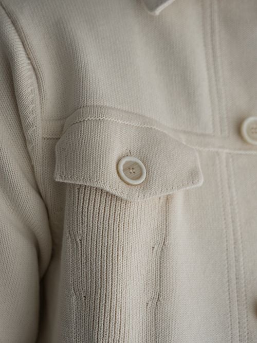 LARDINI ラルディーニ ミラノリブジャケット OFFWHITE | ITAL STYLE WEAR
