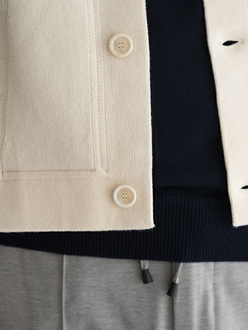 LARDINI ラルディーニ ミラノリブジャケット OFFWHITE | ITAL STYLE WEAR