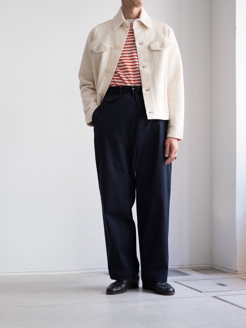 LARDINI ラルディーニ ミラノリブジャケット OFFWHITE | ITAL STYLE WEAR
