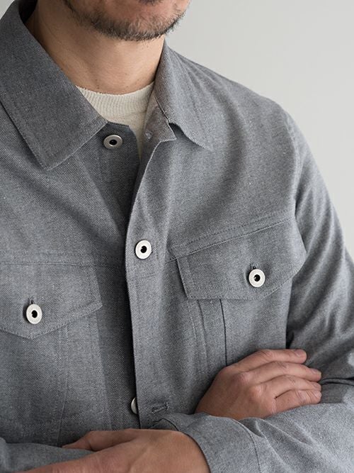 Hevo イーヴォ デニムジャケット CARPINO L.GRAY | ITAL STYLE WEAR