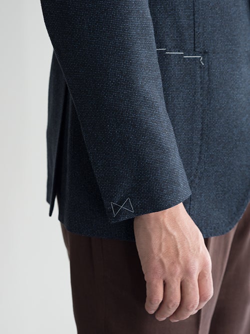 TITO ALLEGRETTO ティトアレグレット シングルジャケット NAVY | ITAL