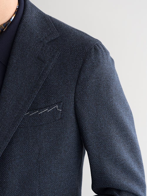 TITO ALLEGRETTO ティトアレグレット シングルジャケット NAVY | ITAL