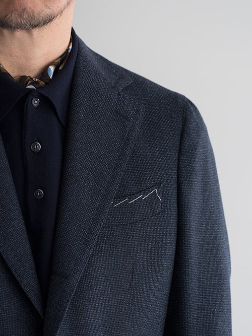 TITO ALLEGRETTO ティトアレグレット シングルジャケット NAVY | ITAL